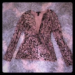 INC sequined v neck sweater